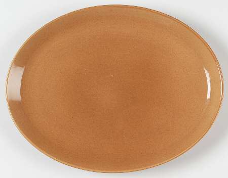 Casual Apricot 12" Oval Serving Platter