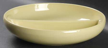 Casual Avocado Round Divided Vegetable Bowl