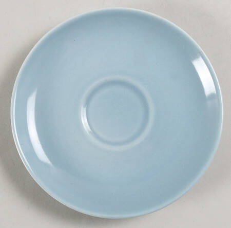 Casual Blue Saucer for Flat Cup