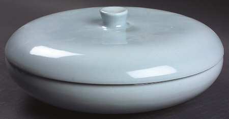 Casual Blue Round Covered Vegetable Bowl(RV10 Base & Knob Lid)