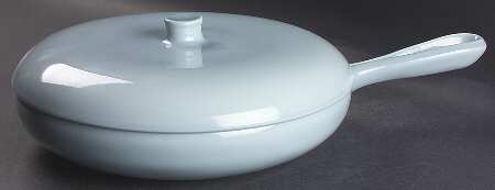 Casual Blue 10" Skillet W/Knob Lid