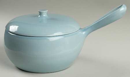 Casual Blue Saucepan & Knob Lid