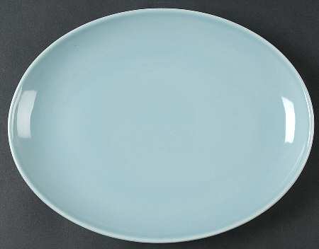 Casual Blue 10" Oval Serving Platter