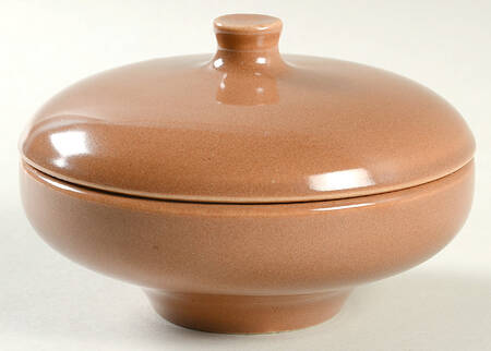 Casual Brown Redesign Sugar Bowl & Lid (Fruit/Dessert Bowl)