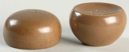 Casual Brown Stacking Salt & Pepper Set