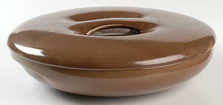 Casual Brown Divided Rd Covered Vegetable Bowl (RDV Base/Recess