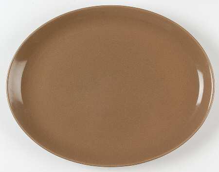 Casual Brown 12" Oval Serving Platter
