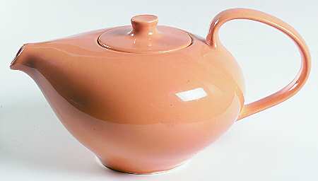 Casual Cantaloupe Teapot & Lid