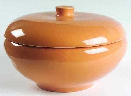 Casual Cantaloupe 2 Qt Covered Casserole with Knob Lid