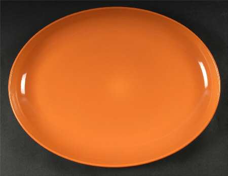 Casual Cantaloupe 14" Oval Serving Platter