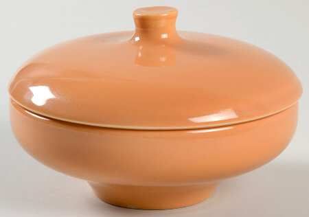 Casual Cantaloupe Redesign Sugar Bowl & Lid (Fruit/Dessert Bowl)