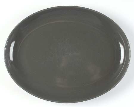 Casual Charcoal 14" Oval Serving Platter