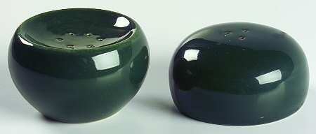 Casual Dark Green Stacking Salt & Pepper Set