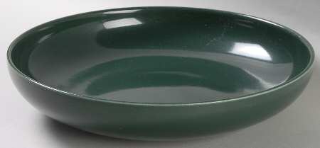 Casual Dark Green 10" Round Vegetable Bowl