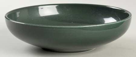 Casual Dark Green 8" Round Vegetable Bowl
