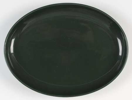 Casual Dark Green 14" Oval Serving Platter