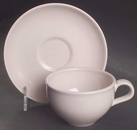 Casual Pink Flat Cup & Saucer Set