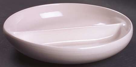 Casual Pink Round Divided Vegetable Bowl