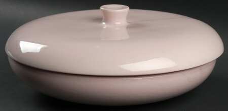 Casual Pink Round Covered Vegetable Bowl(RV10 Base & Knob Lid)