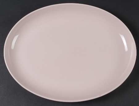 Casual Pink 14" Oval Serving Platter