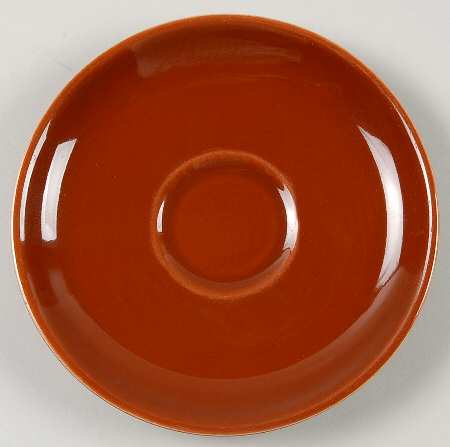Casual Red Saucer for Flat Cup
