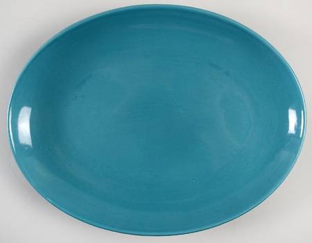 Casual Turquoise 10" Oval Serving Platter