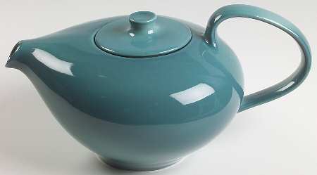 Casual Turquoise Teapot & Lid