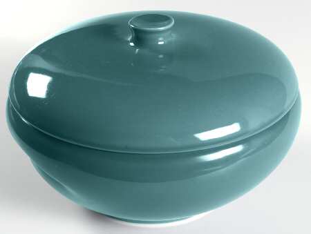 Casual Turquoise 2 Qt Covered Casserole with Knob Lid