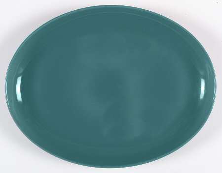 Casual Turquoise 14" Oval Serving Platter