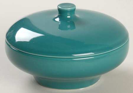 Casual Turquoise Redesign Sugar Bowl & Lid (Fruit/Dessert Bowl)