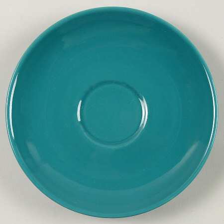 Casual Turquoise Saucer for Flat Cup