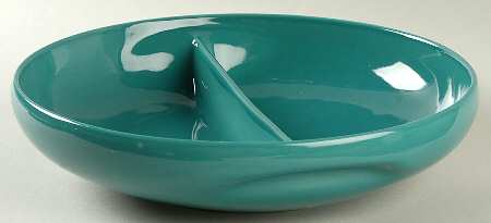 Casual Turquoise Round Divided Vegetable Bowl