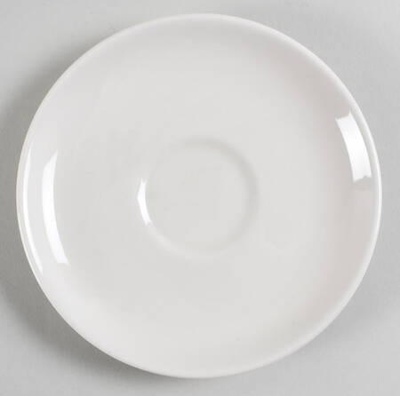 Casual White Saucer for Flat Cup