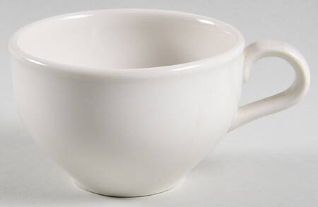 Casual White Flat Cup