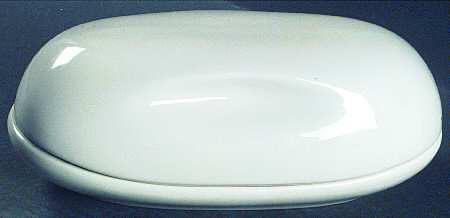Casual White 1/2 Pound Butter & Relish/Butter Tray