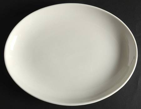 Casual White 10" Oval Serving Platter