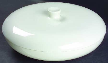 Casual White Round Covered Vegetable Bowl(RV10 Base & Knob Lid)