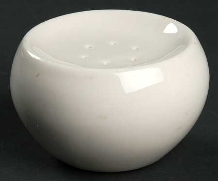 Casual White Stacking Pepper Shaker