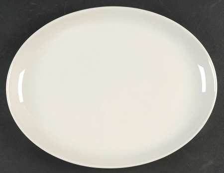 Casual White 12" Oval Serving Platter