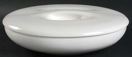 Casual White Divided Rd Covered Vegetable Bowl (RDV Base/Recess