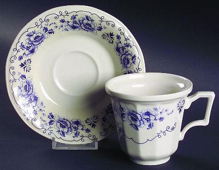 Clinton Inn Flat Cup & Saucer Set