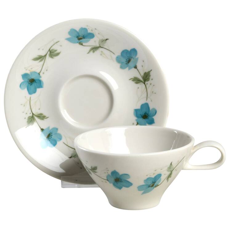 Cosmos Flat Cup & Saucer Set