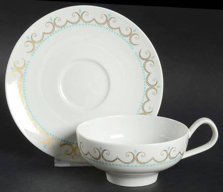 Cotillion Footed Cup & Saucer Set