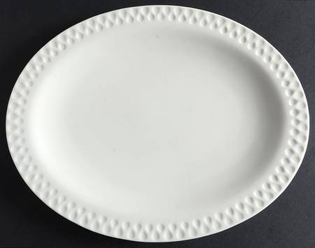 Diamond White 11" Oval Serving Platter