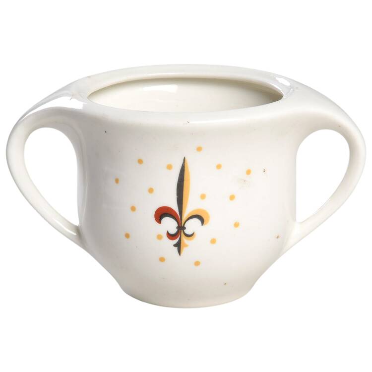 Fleur De Lis Sugar Bowl No Lid