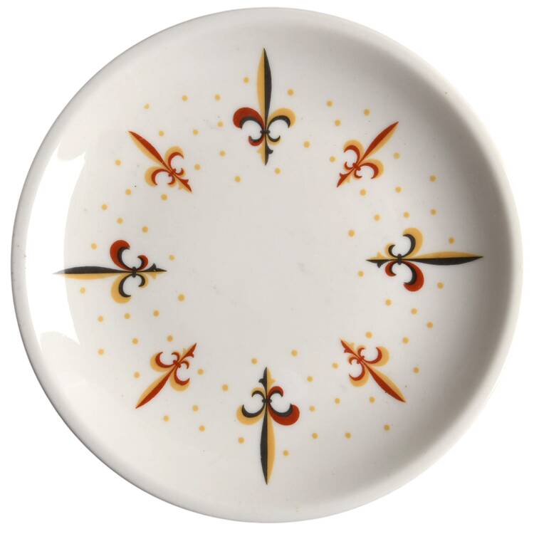 Fleur De Lis Bread & Butter Plate