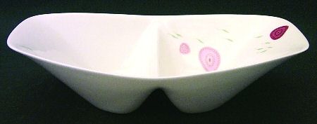 Frolic 12" Oval Divided Vegetable Bowl