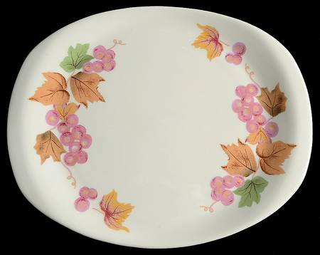Grapes 13" Oval Serving Platter