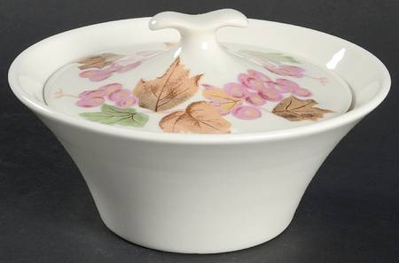 Grapes Sugar Bowl & Lid