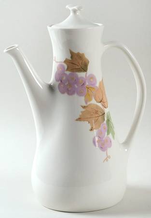 Grapes Coffee Pot & Lid